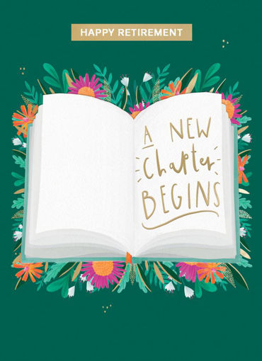 Picture of HAPPY RETIREMENT A NEW CHAPTER BEGINS CARD
